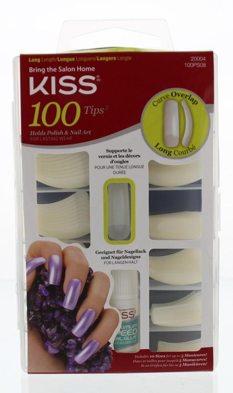 Nageltips en lijm overlap