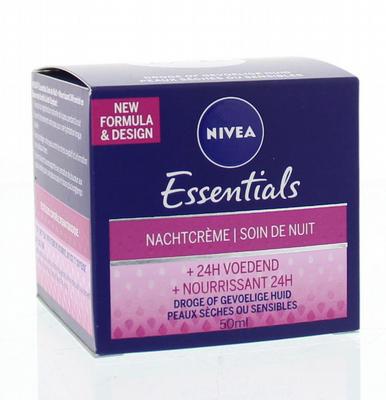 Nivea ess nachtcr dr/gevoel h 50ml