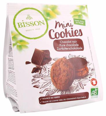 Bisson Mini cookies pure chocolade bio