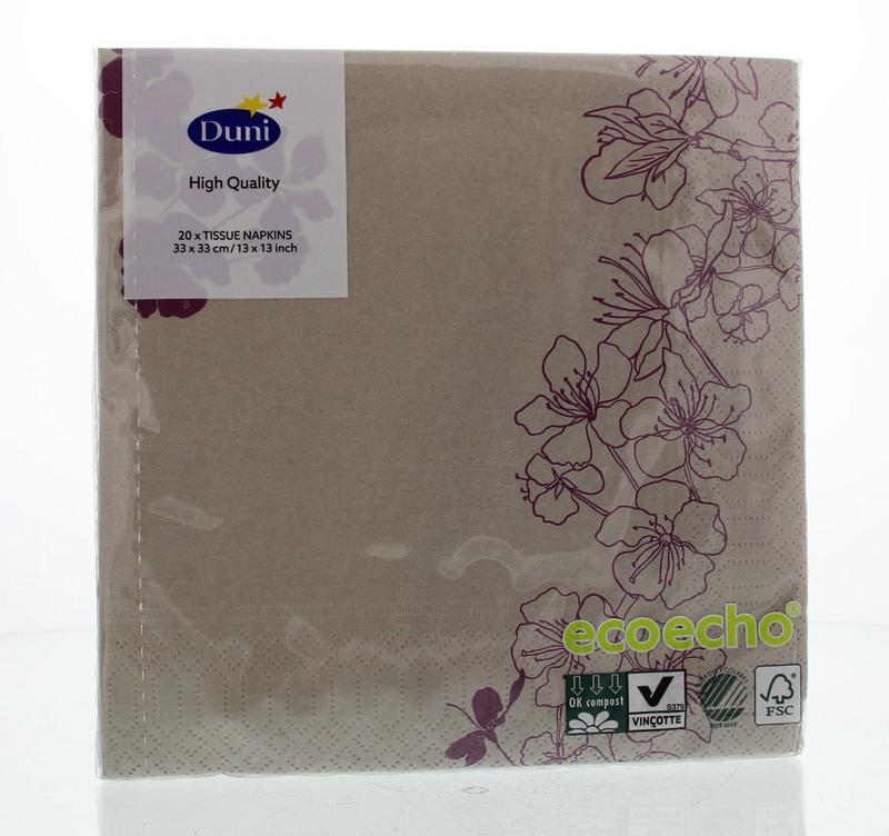 Servet flowers 33 x 33cm