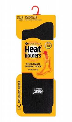 Heat Holders Ladies socks ultra lite 5-9 black