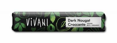 Vivani Chocolate To Go dark nougat croccante bio