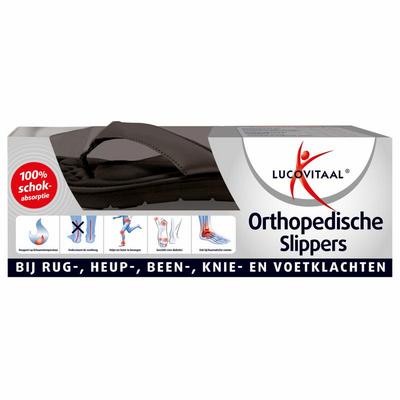 Lucovitaal Orthopedische slippers maat 37-38 zwart