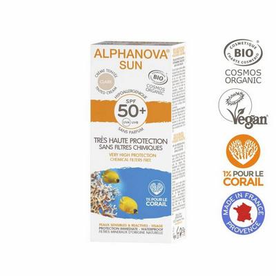 ALPHANOVA BABY Sun getinte zonnebrand SPF50 tegen zonne-allergie