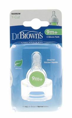 Dr. Brown's Speen smalle hals Y cut 9 maanden