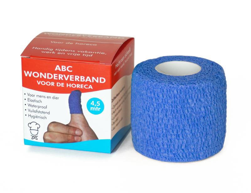 Wonderverband blauw 4.5m x 5cm