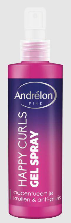 Pink gelspray happy curls