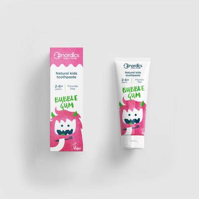 Nordics Tandpasta kind bubble gum vegan