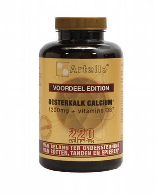 Artelle Oesterkalk 1200mg, calcium + vitamine D3