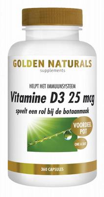 Golden Naturals Vitamine D3 25mcg