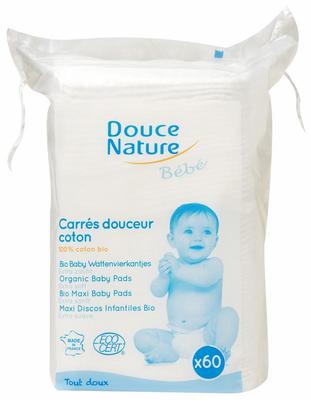 Douce Nature Baby wattenvierkantjes bio