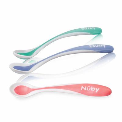 Nuby Warmtegevoelige lepel met zachte rand 3+ maanden
