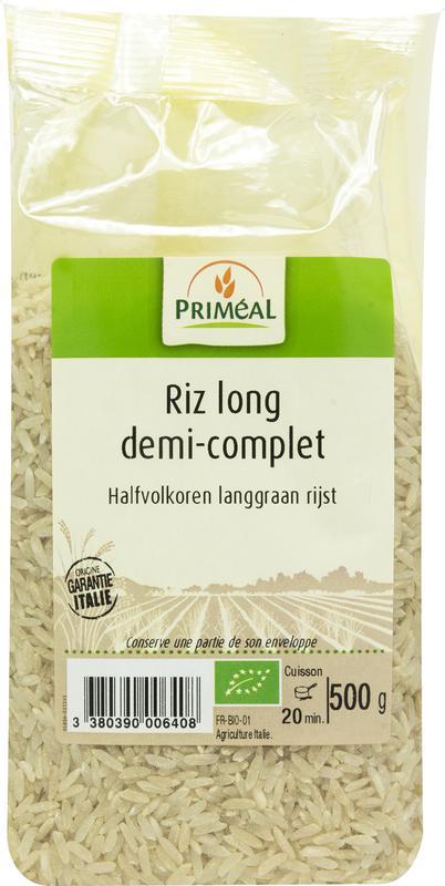 Halfvolkoren langgraan rijst bio