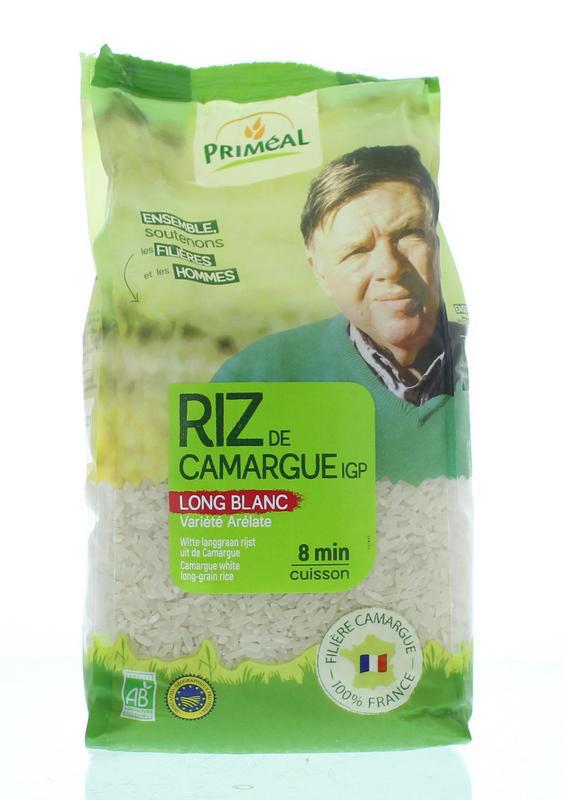 Witte langgraan rijst camargue bio