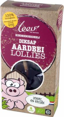 Leev bio dipsaplollies aardbei 48g