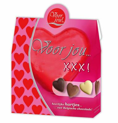 Voor Jou! Cadeau doos hartjes XXX