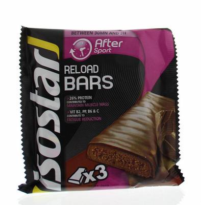 Isostar Reload sports bar 3-pack
