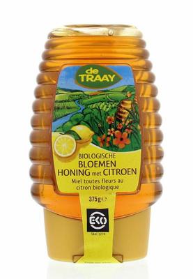de Traay Bloemenhoning met citroen knijpfles bio