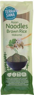 TerraSana Bruine rijstnoedels met wakame bio