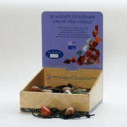 kistje doorboorde hangerstenen 50st