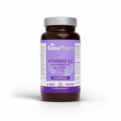 SanoPharm Vitamine B5 pantotheenzuur 100mg
