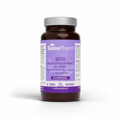 SanoPharm IJzer 10 mg & moly 20 mcg & C 30 mg