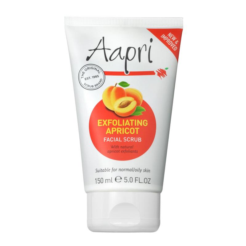 Facial scrub exfoliating apricot