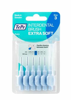 TePe Interdentale rager extra soft licht blauw maat 3