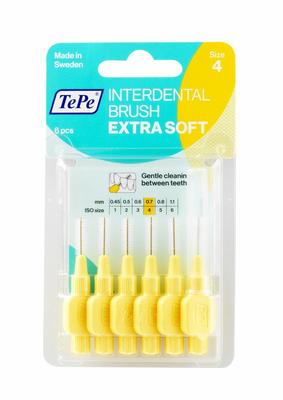 TePe Interdentale rager extra soft licht geel maat 4