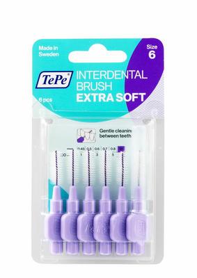 TePe Interdentale rager extra soft licht lila maat 6