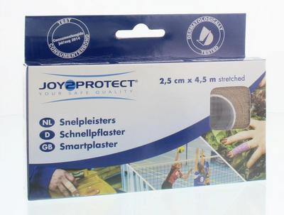 Joy2protect Snelpleisters huidskleur 2.5cm x 4.5m