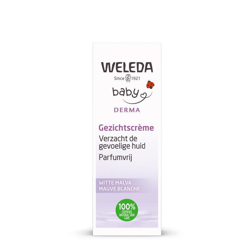 Baby witte malva sensitive gezichtscreme