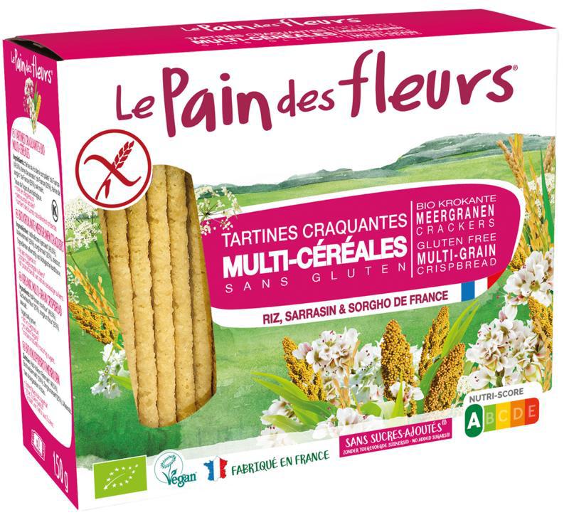 Krokante crackers meergranen glutenvrij bio