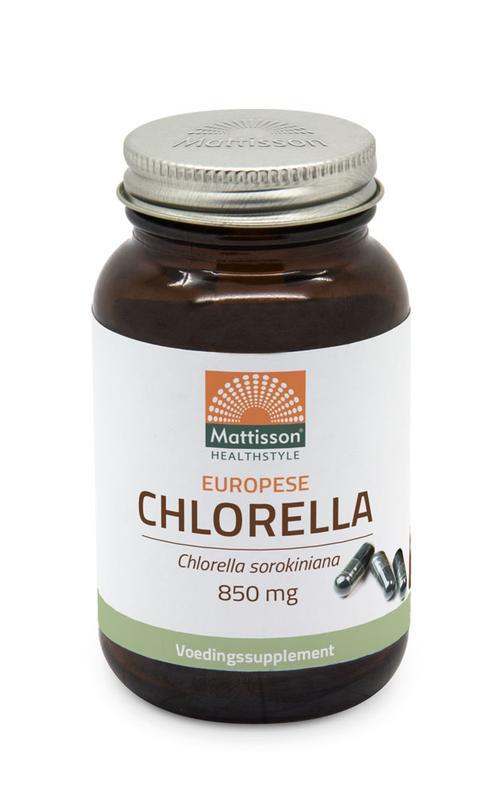 Europese chlorella capsules 775mg