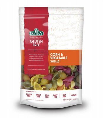 ORGRAN Corn & vegetable pasta schelpjes