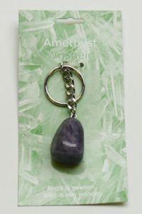 Merkloos sleutelhanger amethyst 1st