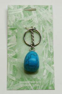 Steengoed sleutelhanger turqureniet # 1st