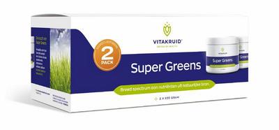 Vitakruid Vitakruid Super Greens 2-Pack oa probiotica & enzymen