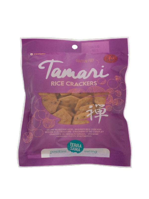 Japanse bruine rijstcrackers eko