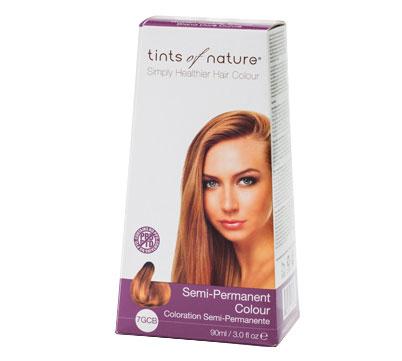 Semi-permanent gold copper blond