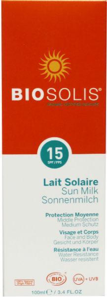 Sun milk SPF 15 face and body