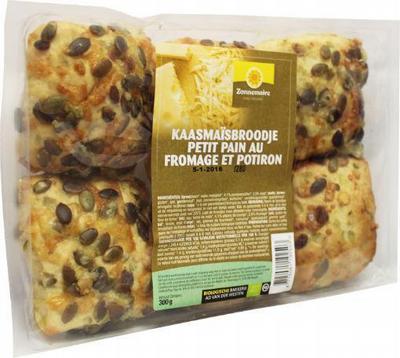 Zonnemaire Kaas mais broodje pompoenpit bio