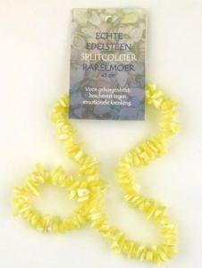 splitcollier 45cm parelmoer # 1kaart