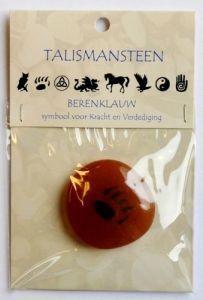 Merkloos talismansteen berenklauw 1kaart