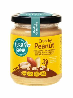 TerraSana Pindakaas crunchy zonder zout bio