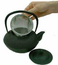 Merkloos terrasana gietijzeren theepot 540ml