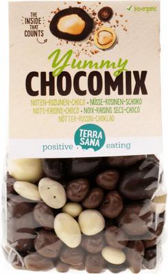 TerraSana Yummy chocomix noten rozijnen choco bio