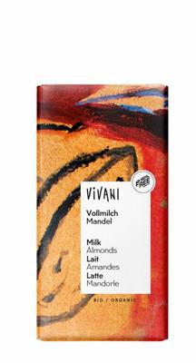 Vivani Chocolade melk met amandelen bio