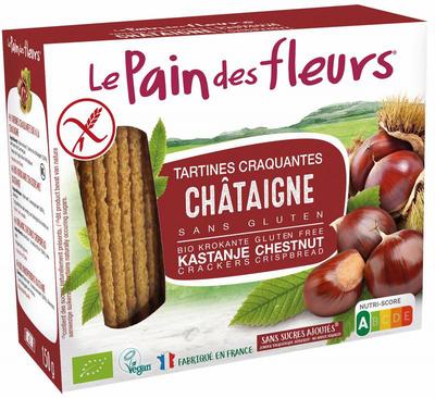 Pain Des Fleurs Krokante crackers kastanje glutenvrij bio
