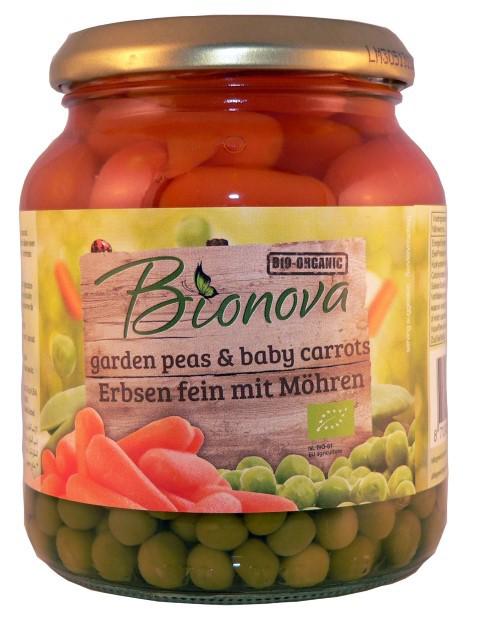 Doperwten met wortel bio